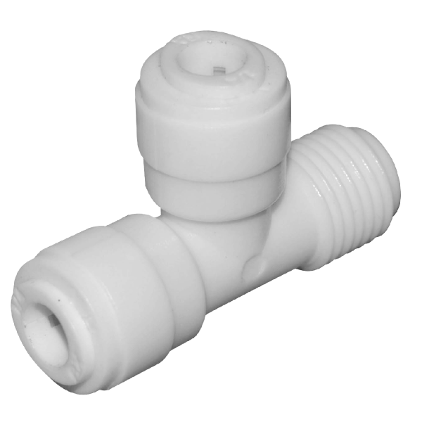 Тройник соединительный Aquafilter AQ-A4MT4-W (1/4" QC x 1/4" QC х 1/4" наружная резьба)