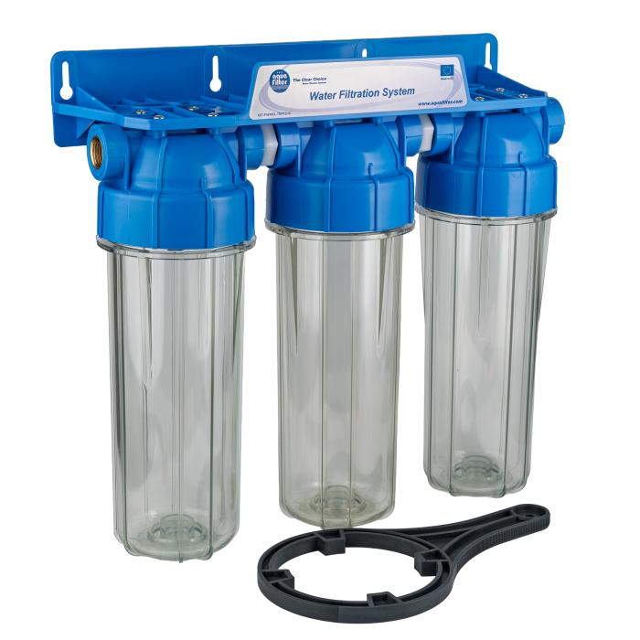 Триступінчастий магістральний фільтр Aquafilter FHPRCL1-B-TRIPLE
