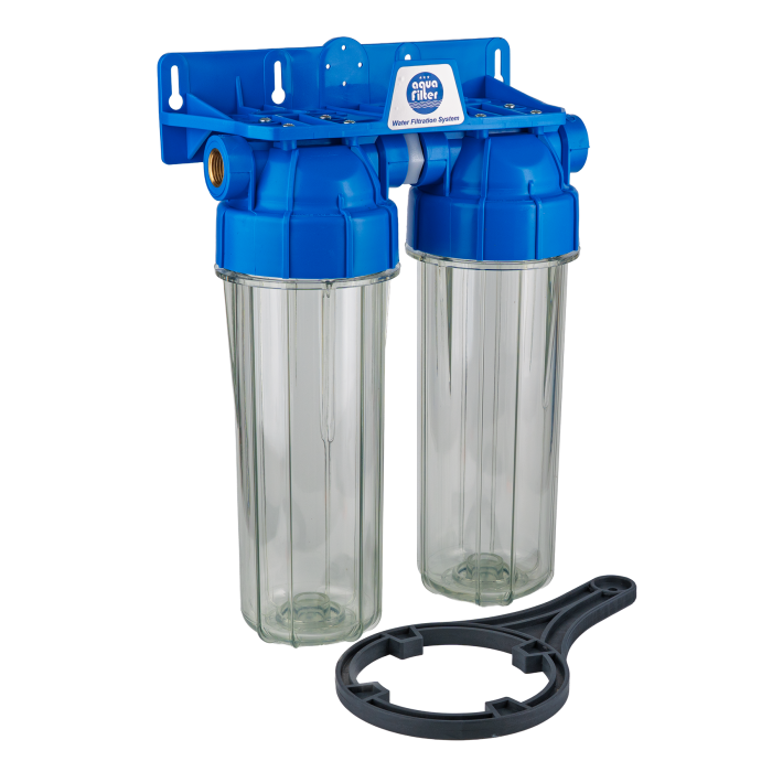 Двоступінчастий магістральний фільтр Aquafilter FHPRCL12-B-TWIN
