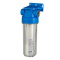 Корпус фильтра с клапаном FHPR34-B1-AQ, синяя крышка, прозрачный корпус, в наборе